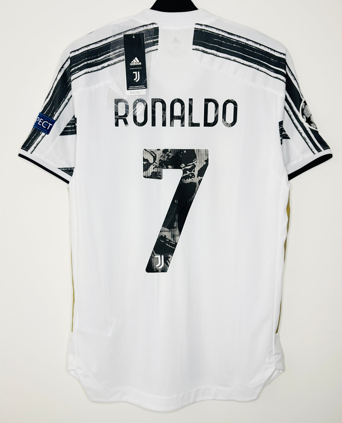 BNWT 2020 2021 Juventus Adidas Home Authentic Football Shirt RONALDO 7 Men's Large