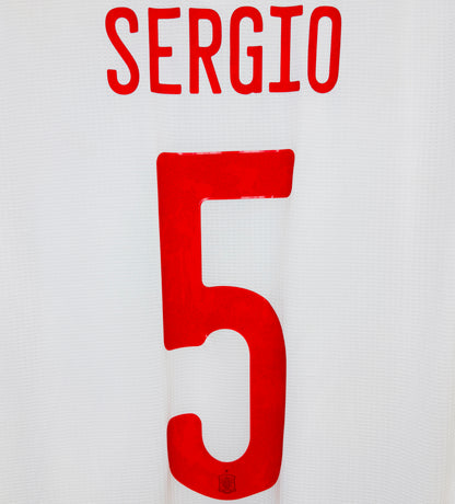 2020 2021 Spain Adidas Away HEAT.RDY Football Shirt SERGIO 5 Men's Medium