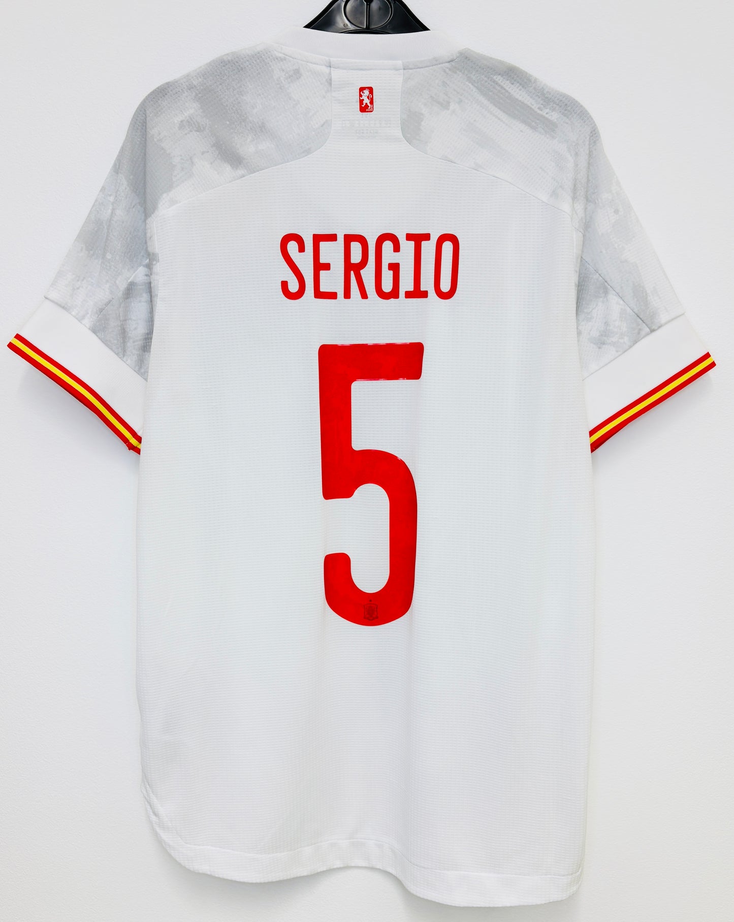 2020 2021 Spain Adidas Away HEAT.RDY Football Shirt SERGIO 5 Men's Medium