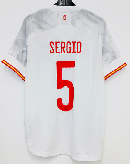 2020 2021 Spain Adidas Away HEAT.RDY Football Shirt SERGIO 5 Men's Medium