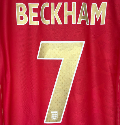 2006 2008 England Umbro Away Football Shirt BECKHAM 7 Men's XL