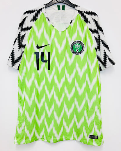 2018 2019 Nigeria Nike Home Football Shirt IHEANACHO 14 Men's Large