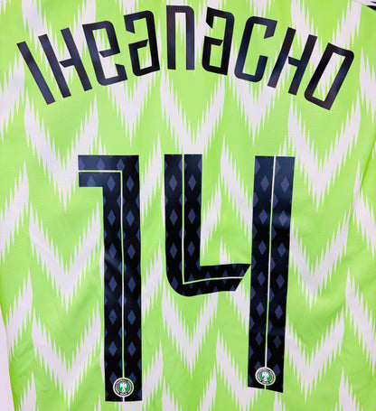 2018 2019 Nigeria Nike Home Football Shirt IHEANACHO 14 Men's Large
