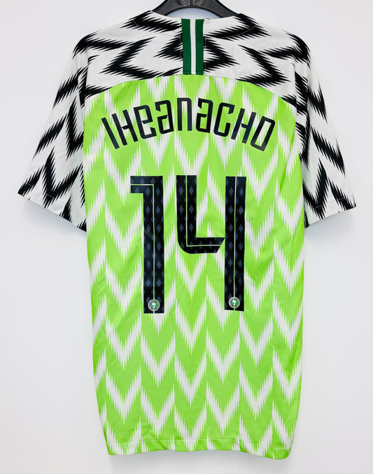 2018 2019 Nigeria Nike Home Football Shirt IHEANACHO 14 Men's Large