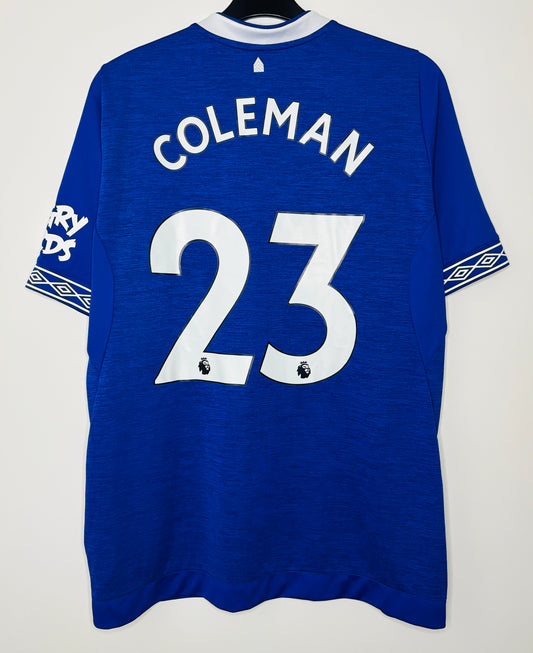 2018 2019 Everton Umbro Home Football Shirt coleman 23 Men's XL