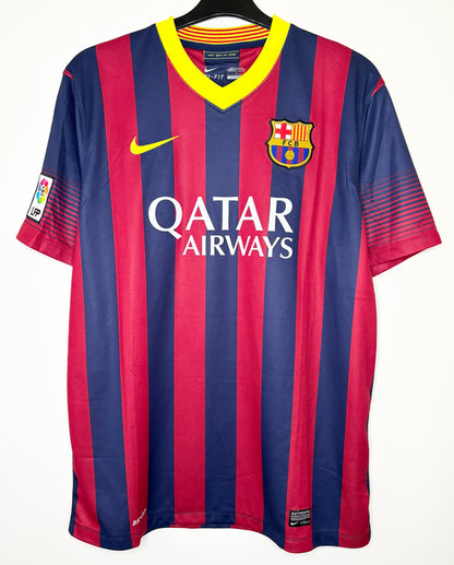 2013 2014 Barcelona Nike Home Football Shirt MESSI 10 Men's Large