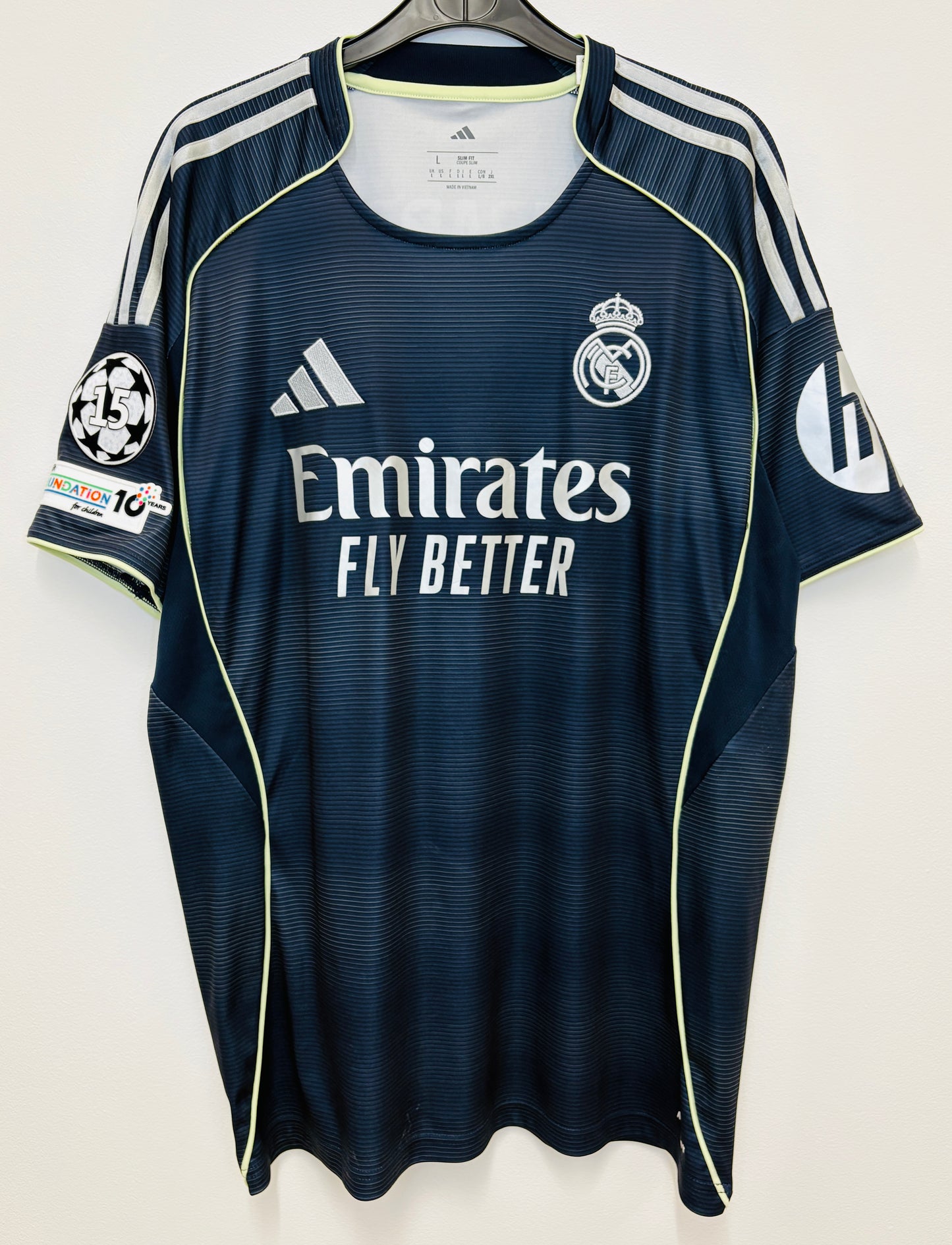 2025 2026 Real Madrid Adidas Away UCL Football Shirt MBAPPE 10 Men's Large