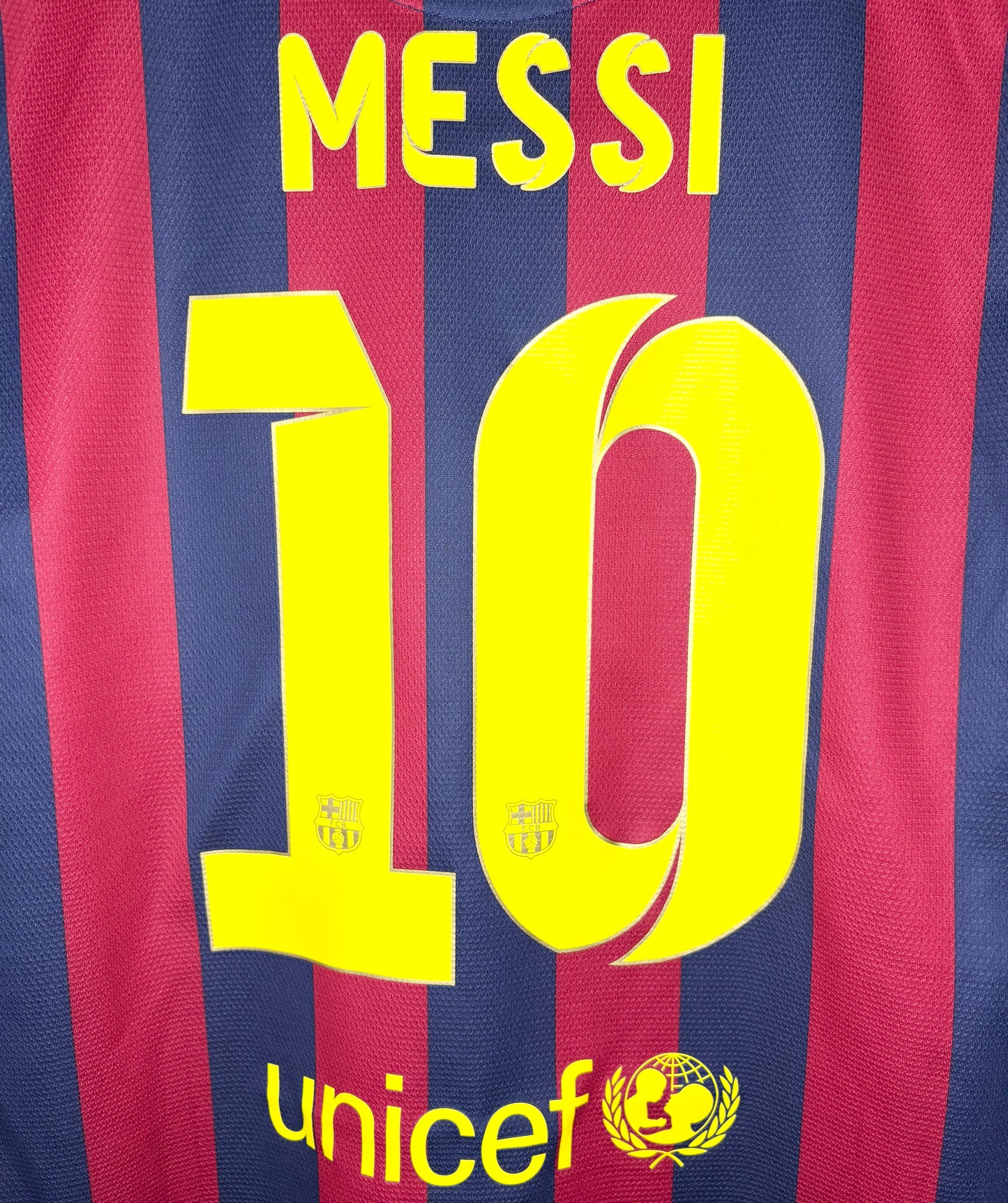 2013 2014 Barcelona Nike Home Football Shirt MESSI 10 Men's Large