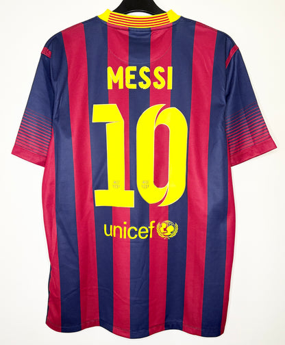 2013 2014 Barcelona Nike Home Football Shirt MESSI 10 Men's Large