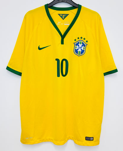 2014 2015 Brazil Nike Home Football Shirt NEYMAR JR 10 Men's XL