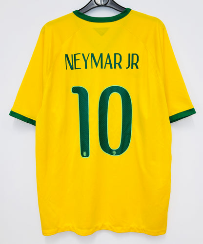 2014 2015 Brazil Nike Home Football Shirt NEYMAR JR 10 Men's XL