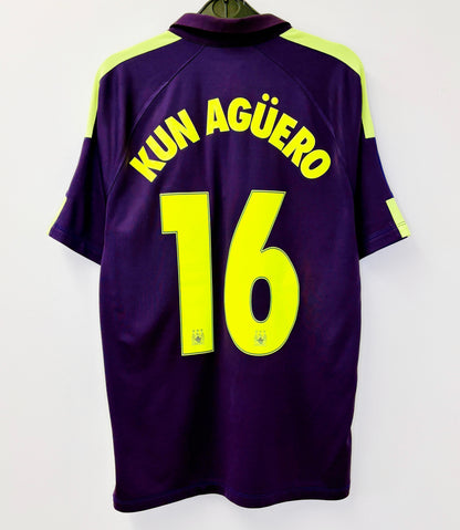 2014 2015 Manchester City Nike 3rd Football Shirt KUN AGUERO 16 Men's Medium