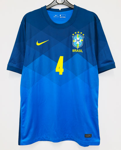 2020 2021 Brazil Nike Away Football Shirt MARQUINHOS 4 Men's Large