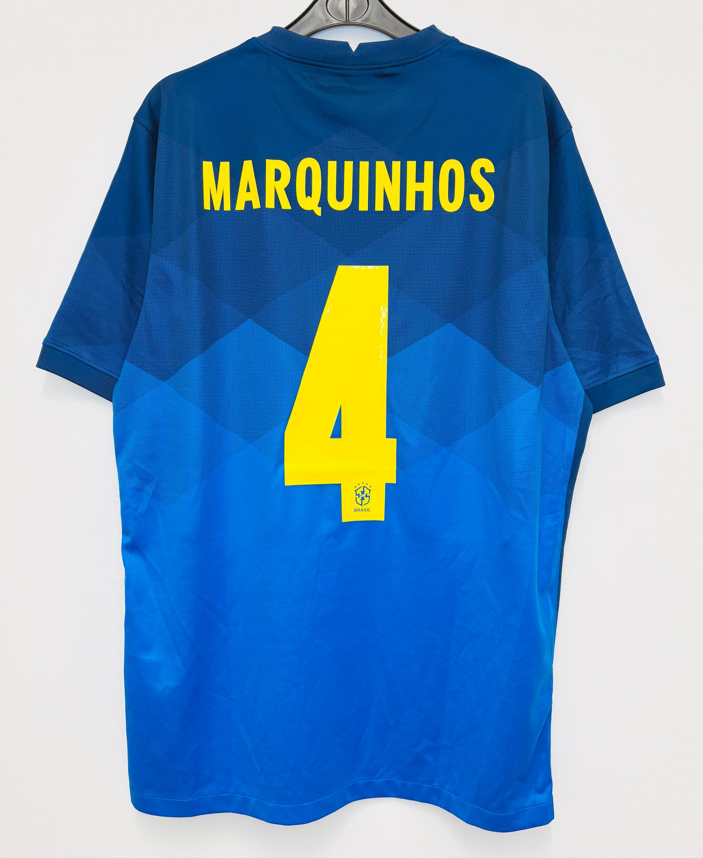2020 2021 Brazil Nike Away Football Shirt MARQUINHOS 4 Men's Large