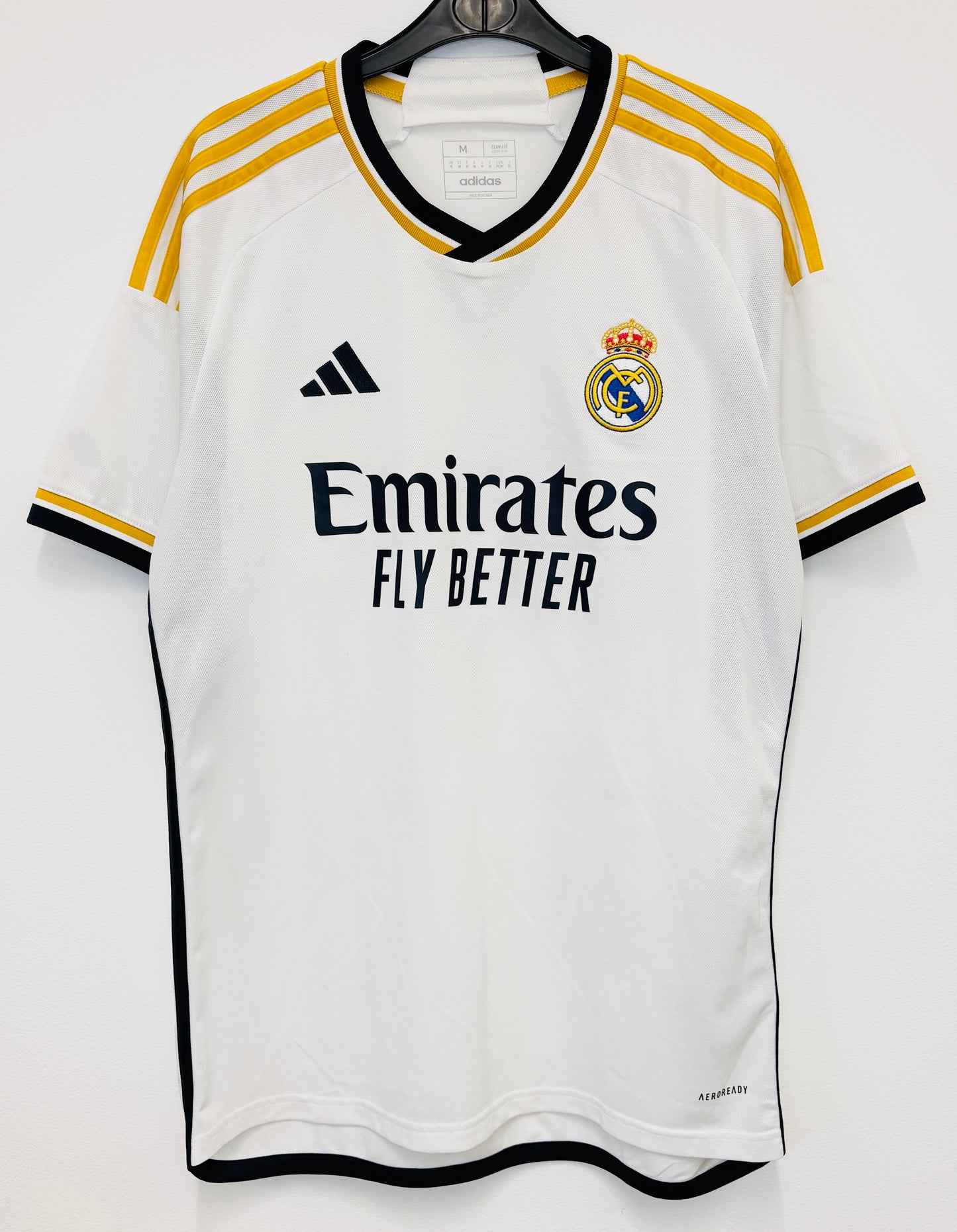 2023 2024 Real Madrid Adidas Home Football Shirt BELLINGHAM 5 Men's Medium