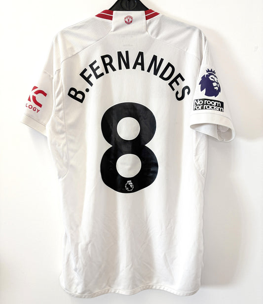 2023 2024 Manchester United Adidas 3RD Football Shirt B. FERNANDES 8 Men's Medium