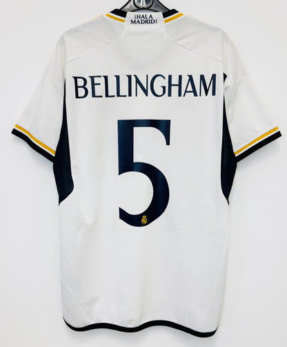 2023 2024 Real Madrid Adidas Home Football Shirt BELLINGHAM 5 Men's Medium