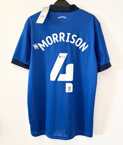 BNWT 2021 2022 Cardiff City Adidas Home Football Shirt MORRISON 4 Men's Medium