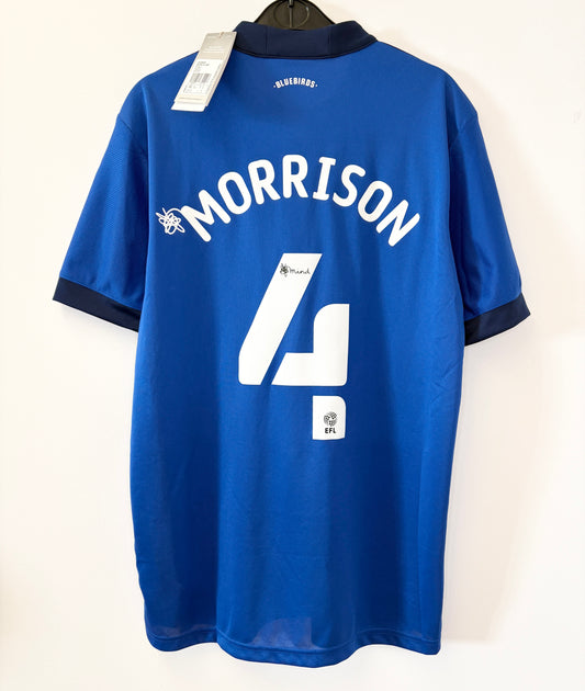 BNWT 2021 2022 Cardiff City Adidas Home Football Shirt MORRISON 4 Men's Medium