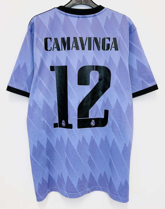 2022 2023 Real Madrid Adidas Away Football Shirt CAMAVINGA 12 Men's Large