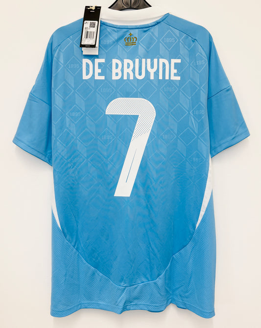 BNWT 2024 2025 Belgium Adidas Away Football Shirt DE BRUYNE 7 Men's Large