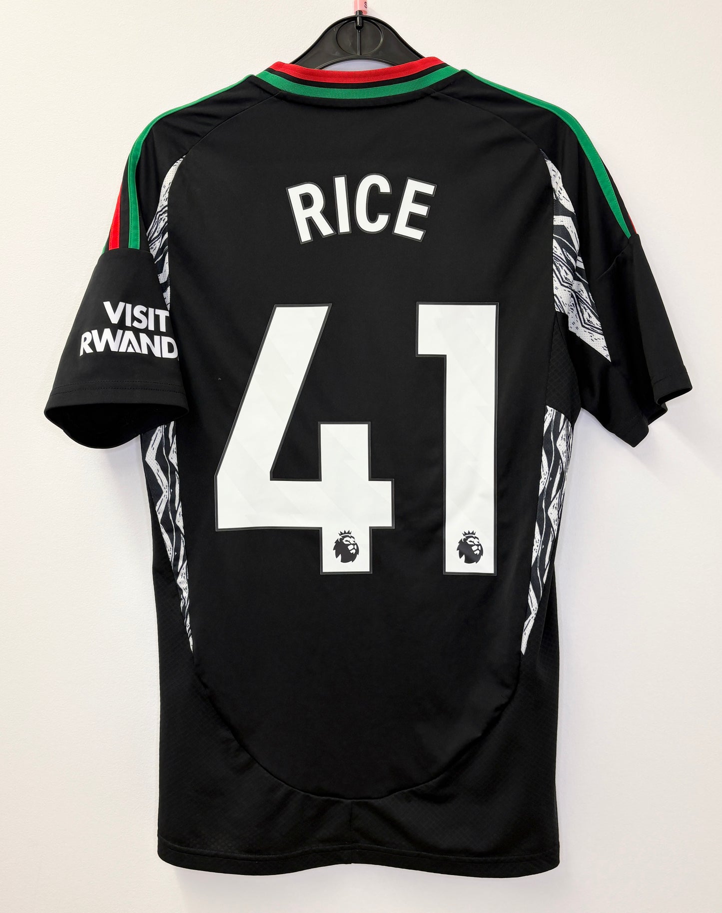 2024 2025 Arsenal Adidas Away Football Shirt RICE 41 Men's Small