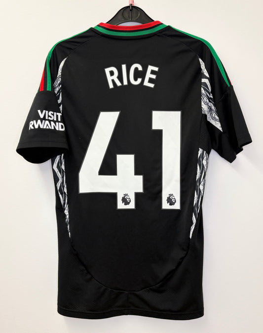 2024 2025 Arsenal Adidas Away Football Shirt RICE 41 Men's Small