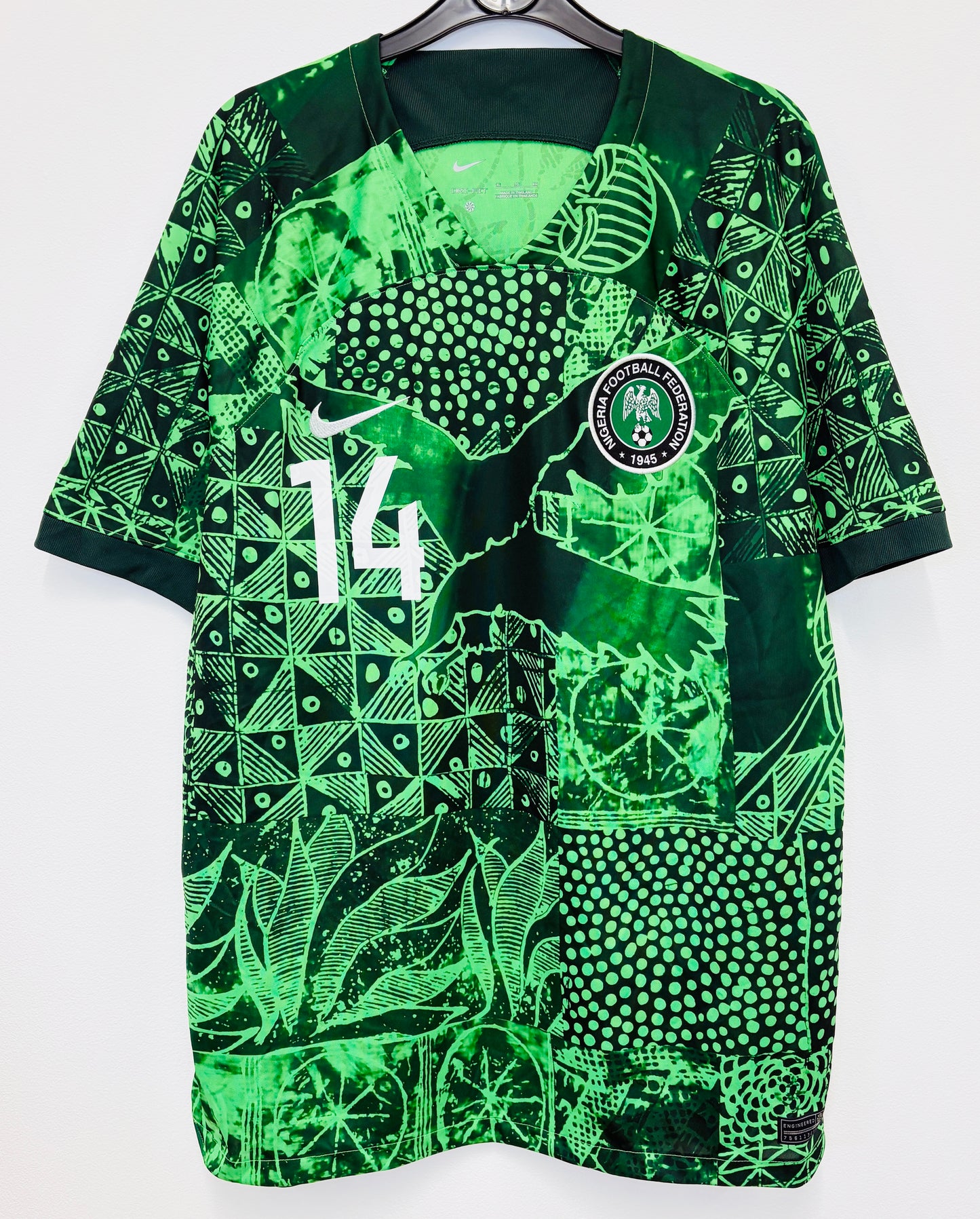 2022 2023 Nigeria Nike Home Football Shirt IHEANACHO 14 Men's XL