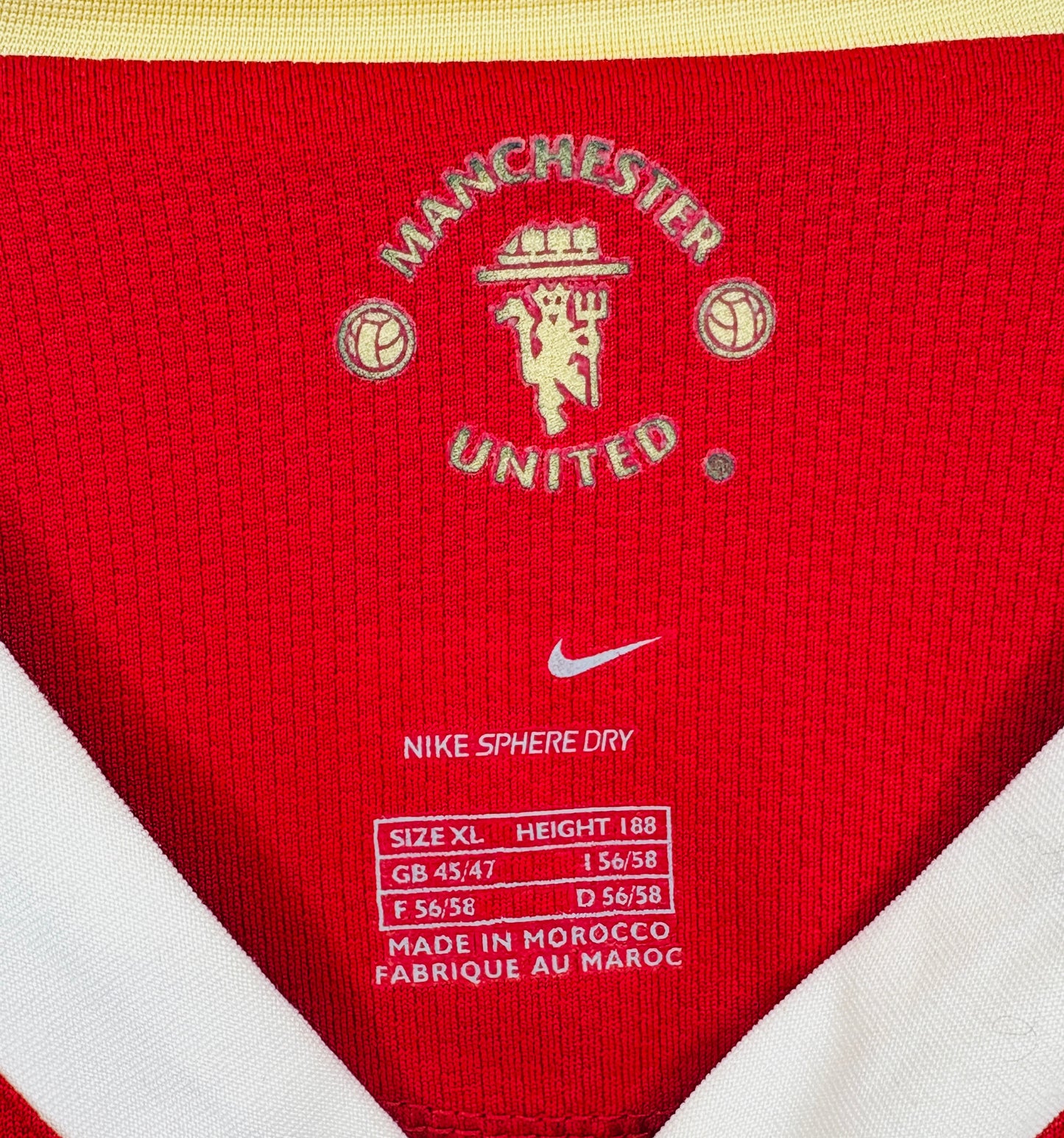 2006 2007 Manchester United Nike Home Football Shirt RONALDO 7 Men's XL