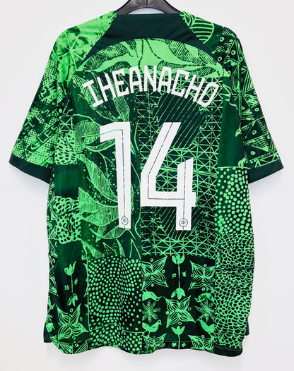 2022 2023 Nigeria Nike Home Football Shirt IHEANACHO 14 Men's XL