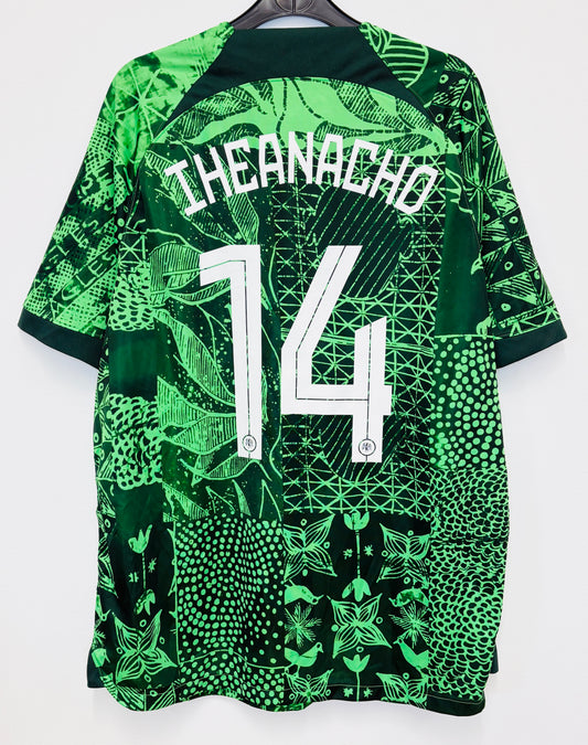2022 2023 Nigeria Nike Home Football Shirt IHEANACHO 14 Men's XL