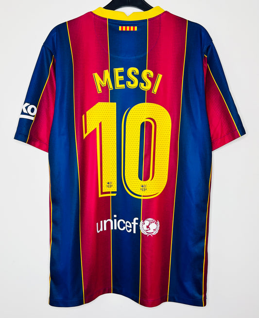 2020 2021 Barcelona Nike Home Football Shirt MESSI 10 Men's Large