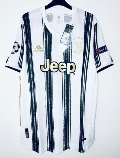 BNWT 2020 2021 Juventus Adidas Home Authentic Football Shirt RONALDO 7 Men's Large