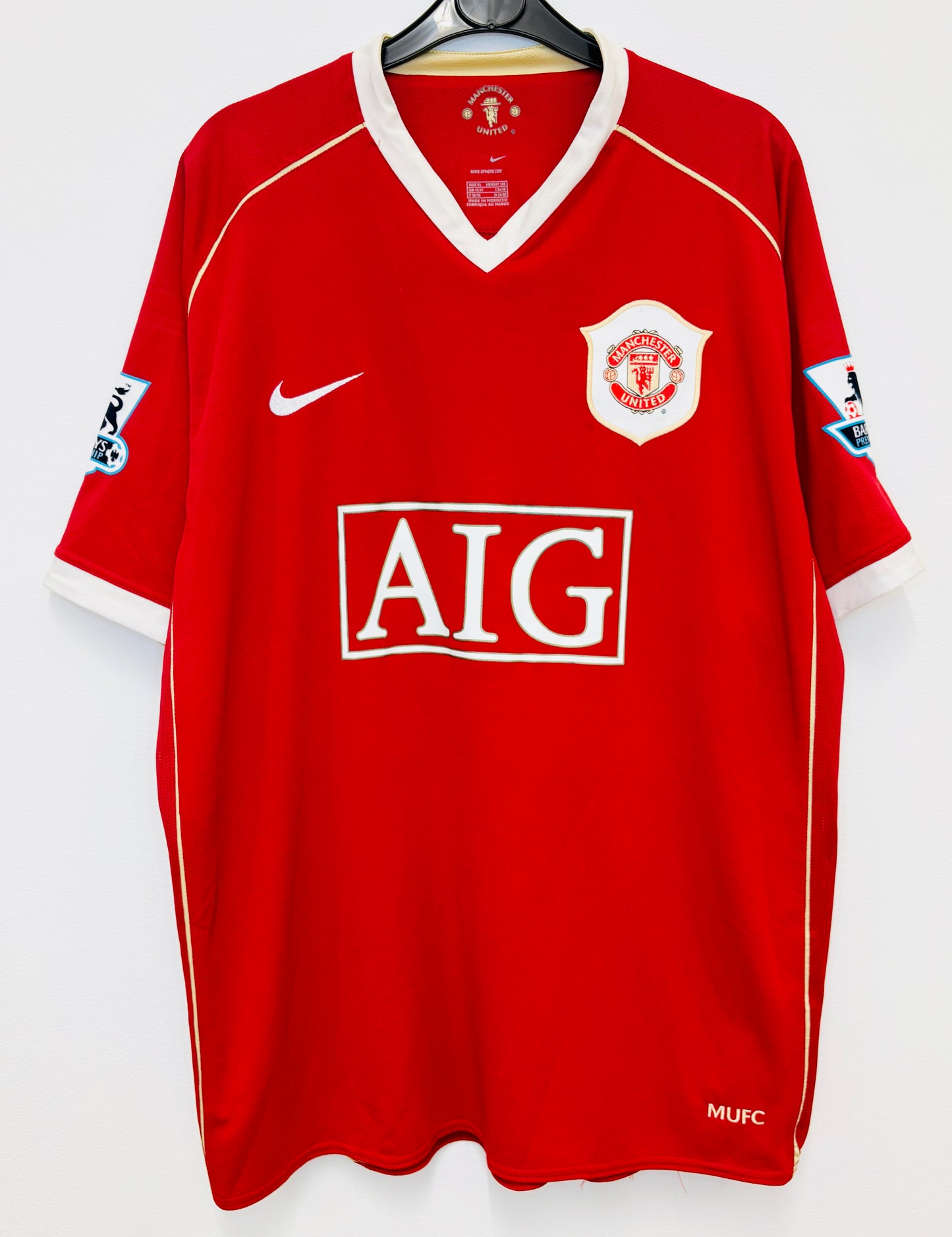 2006 2007 Manchester United Nike Home Football Shirt RONALDO 7 Men's XL