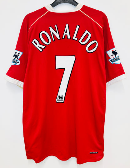 2006 2007 Manchester United Nike Home Football Shirt RONALDO 7 Men's XL