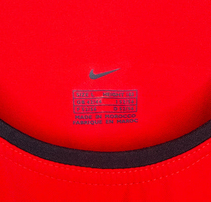 2002 2003 Manchester United Nike Home Football Shirt v. NISTELROOY 10 Men's Large