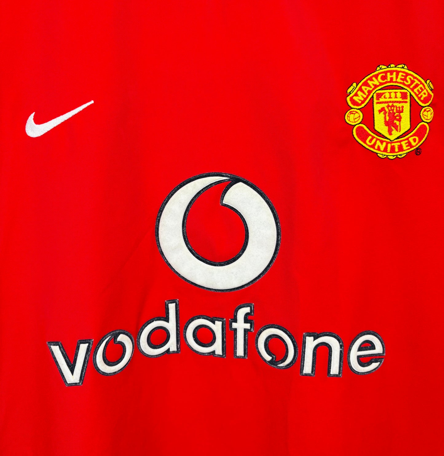 2002 2003 Manchester United Nike Home Football Shirt v. NISTELROOY 10 Men's Large