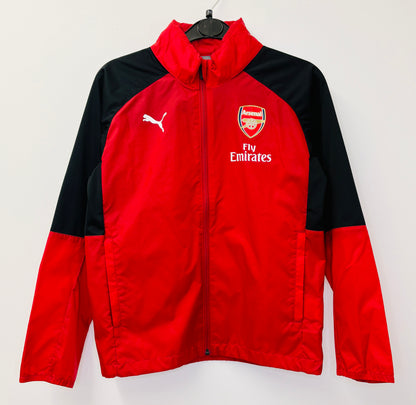 2017 2018 Arsenal Puma Football Rain Jacket Kids 11-12 Years