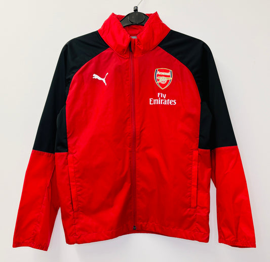 2017 2018 Arsenal Puma Football Rain Jacket Kids 11-12 Years