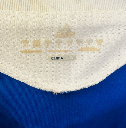 2011 2012 Chelsea Adidas Home Cup Print Football Shirt DROGBA 11 Men's Small