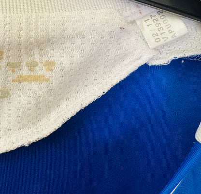 2011 2012 Chelsea Adidas Home Cup Print Football Shirt DROGBA 11 Men's Small