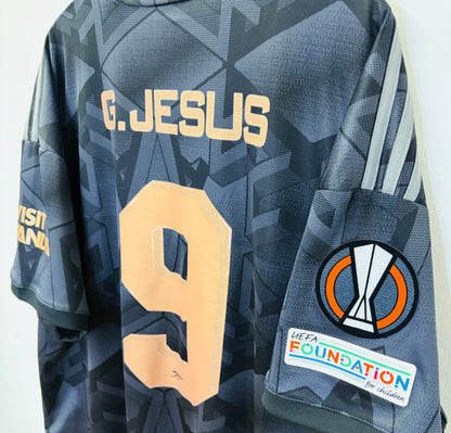 2022 2023 Arsenal Adidas Away Europa League Football Shirt G. JESUS 9 Men's XXL