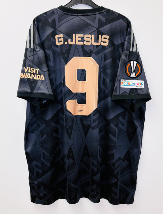 2022 2023 Arsenal Adidas Away Europa League Football Shirt G. JESUS 9 Men's XXL