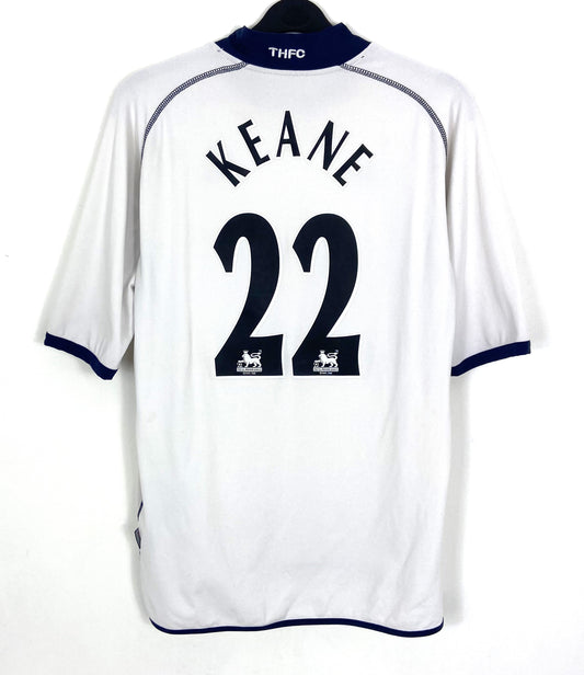 2002 2003 Tottenham Hotspur Kappa Home Football Shirt KEANE 22 Men's XL
