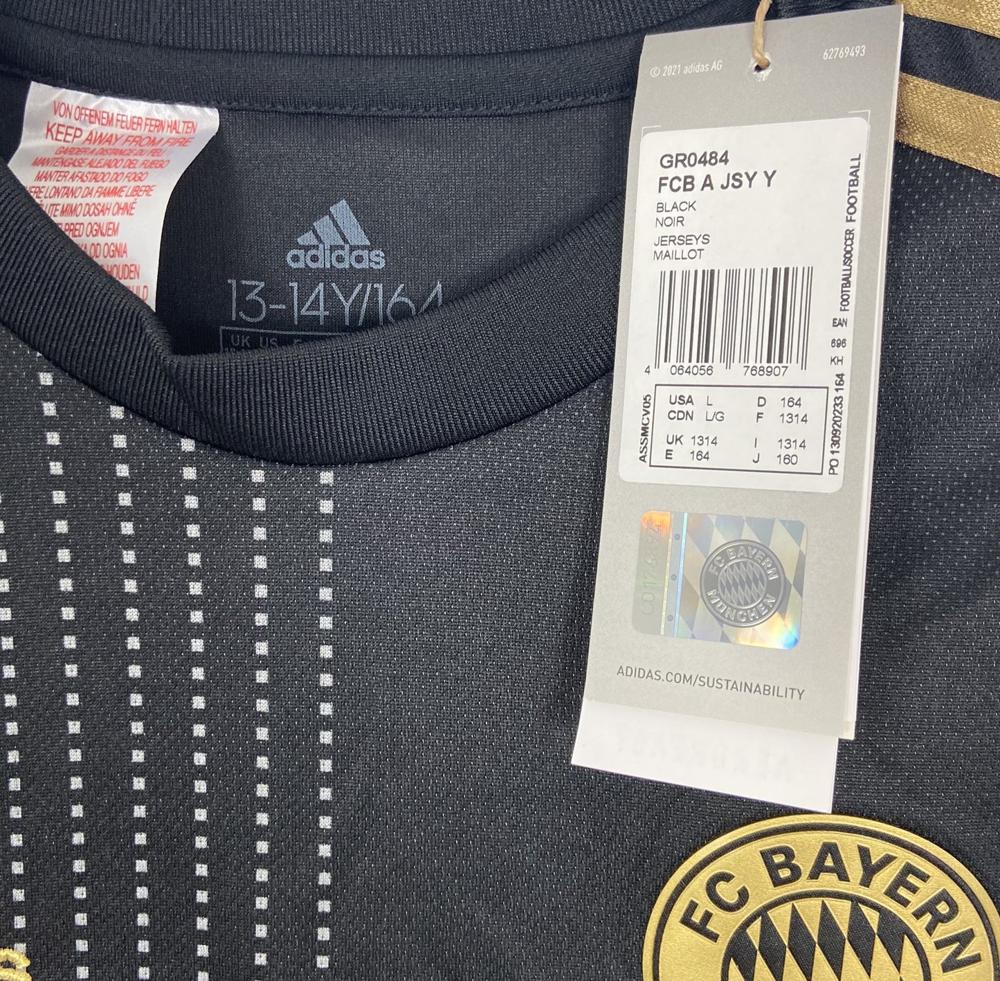 BNWT 2021 2022 Bayern Munich Adidas Away Football Shirt Kids Sizes