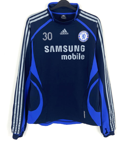 2006 2007 Chelsea Adidas Training Football Top No.30 Men's Large