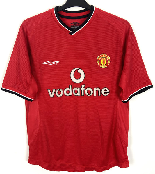 2000 2002 Manchester United Umbro Home Football Shirt Kids 13-14 Years