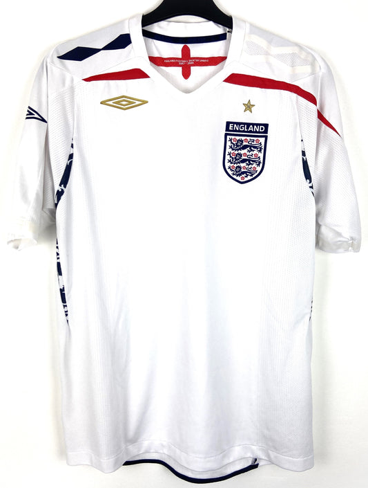 2007 2009 England Umbro Home Football Shirt Men's Medium