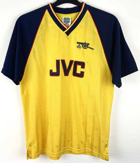 1988 1989 Arsenal Score Draw Away Football Shirt Men's Medium