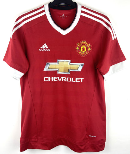 2015 2016 Manchester United Adidas Home Football Shirt Men's Medium